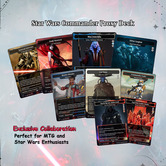 Rise of the Sith, Star Wars 100 Card Proxy Commander Deck, MTG EDH | VoidForge Proxy