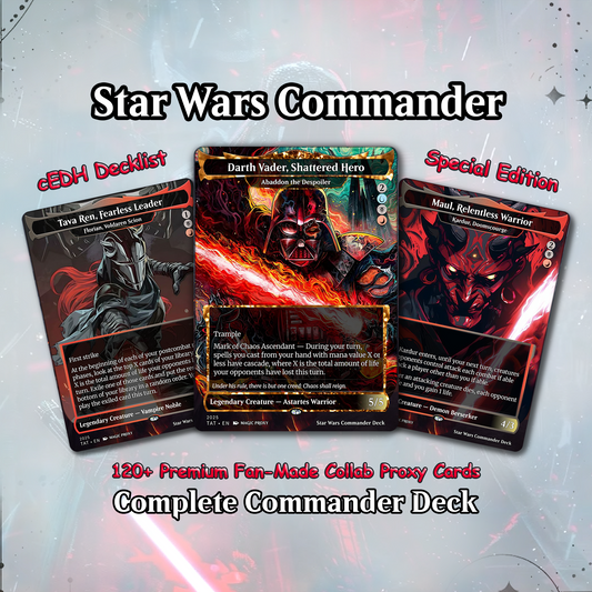 Rise of the Sith, Star Wars 100 Card Proxy Commander Deck, MTG EDH | VoidForge Proxy