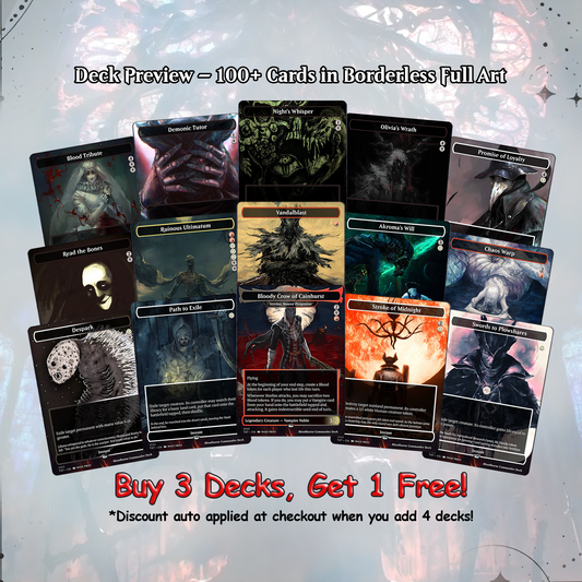Bloodborne Proxy Deck 100 Cards + Tokens | Full Commander Deck EDH | VoidForge Proxy