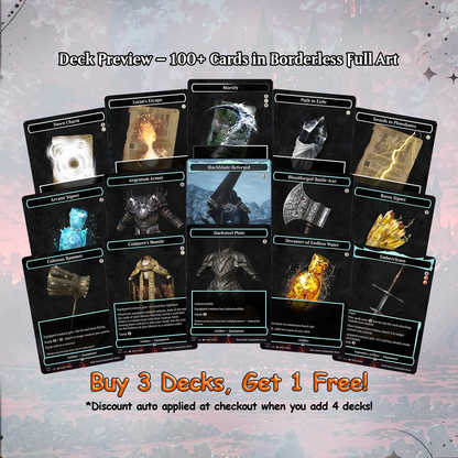 Dark Souls Proxy Deck 100 Cards + Tokens | Full Commander Deck EDH | VoidForge Proxy