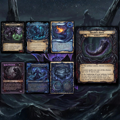 Horror Tribal Theme / Captain N'ghathrod Commander Deck / Premium Paper Proxy Deck / 110 cards + tokens / Horror Mill Theme Bracket 4 EDH Magic Deck