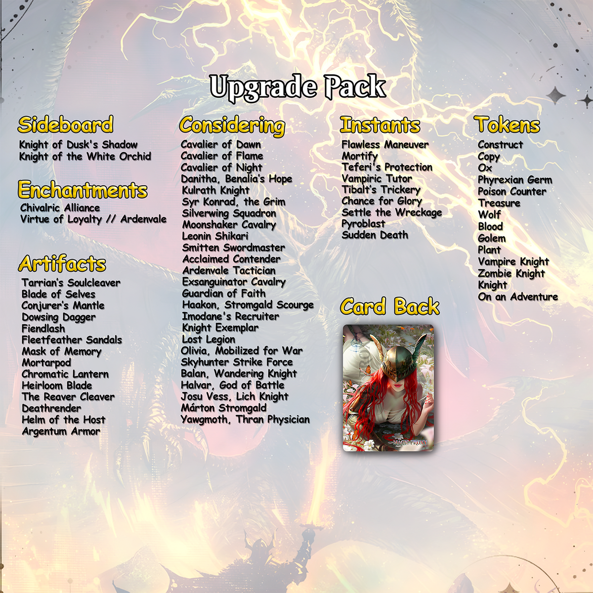 Elden Ring Commander cEDH Deck - Elden Ring Commander Magic Commander - Magic Proxy Deck with 160+ Unique Cards - Custom Cards MTG Proxy for Casual Play