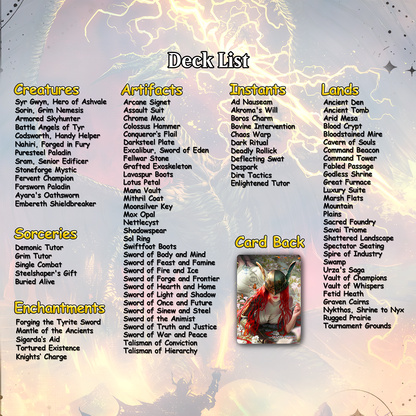 Elden Ring Commander cEDH Deck - Elden Ring Commander Magic Commander - Magic Proxy Deck with 160+ Unique Cards - Custom Cards MTG Proxy for Casual Play