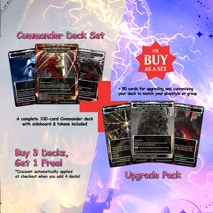 Elden Ring Commander cEDH Deck - Elden Ring Commander Magic Commander - Magic Proxy Deck with 160+ Unique Cards - Custom Cards MTG Proxy for Casual Play