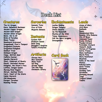 How to Train Your Dragon Commander cEDH Deck - How to Train Your Dragon Commander Magic Commander - Magic Proxy Deck with 150+ Unique Cards - Custom Cards MTG Proxy for Casual Play