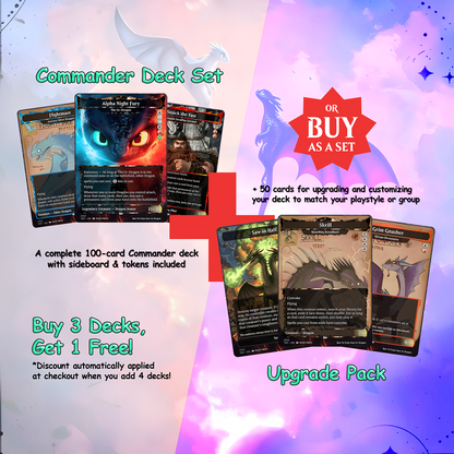 How to Train Your Dragon Commander cEDH Deck - How to Train Your Dragon Commander Magic Commander - Magic Proxy Deck with 150+ Unique Cards - Custom Cards MTG Proxy for Casual Play