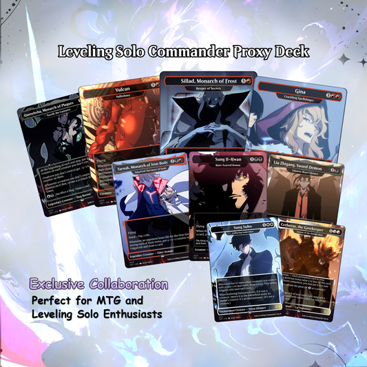 Solo Leveling cEDH Deck - Solo Leveling Magic Commander - Magic Proxy Deck with 160+ Unique Cards - Custom Cards MTG Proxy for Casual Play - VoidForge Proxy