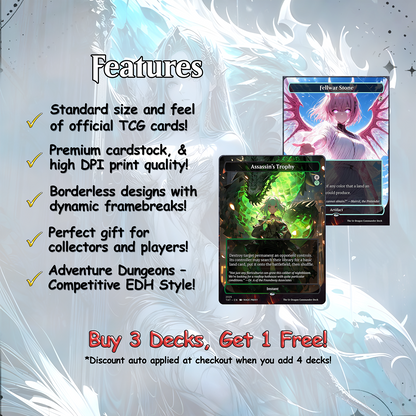The Ur Dragon Commander cEDH Deck - The Ur Dragon Commander Magic Commander - Magic Proxy Deck with 150+ Unique Cards - Custom Cards MTG Proxy for Casual Play