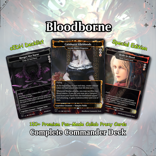 Bloodborne Commander cEDH Deck - Bloodborne Commander Magic Commander - Magic Proxy Deck with 150+ Unique Cards - Custom Cards MTG Proxy for Casual Play