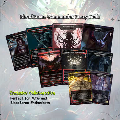 Bloodborne Commander cEDH Deck - Bloodborne Commander Magic Commander - Magic Proxy Deck with 150+ Unique Cards - Custom Cards MTG Proxy for Casual Play