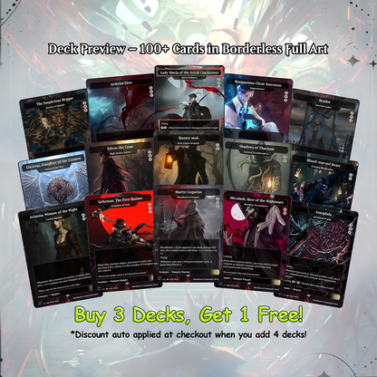 Bloodborne Commander cEDH Deck - Bloodborne Commander Magic Commander - Magic Proxy Deck with 150+ Unique Cards - Custom Cards MTG Proxy for Casual Play