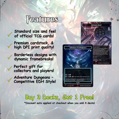 Bloodborne Commander cEDH Deck - Bloodborne Commander Magic Commander - Magic Proxy Deck with 150+ Unique Cards - Custom Cards MTG Proxy for Casual Play