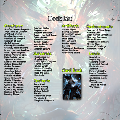 Bloodborne Commander cEDH Deck - Bloodborne Commander Magic Commander - Magic Proxy Deck with 150+ Unique Cards - Custom Cards MTG Proxy for Casual Play