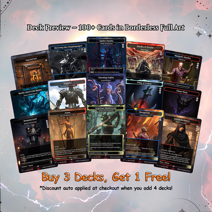 Oblivion Commander cEDH Deck - Oblivion Commander Magic Commander - Magic Proxy Deck with 150+ Unique Cards - Custom Cards MTG Proxy for Casual Play
