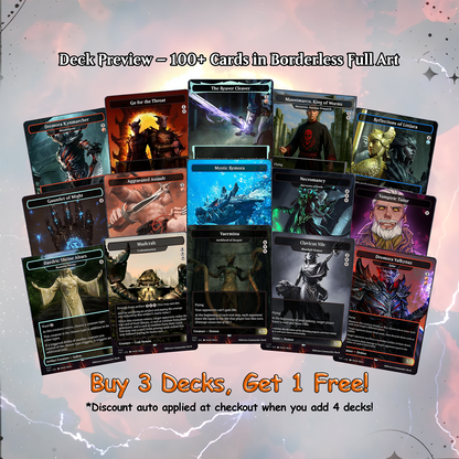 Oblivion Commander cEDH Deck - Oblivion Commander Magic Commander - Magic Proxy Deck with 150+ Unique Cards - Custom Cards MTG Proxy for Casual Play