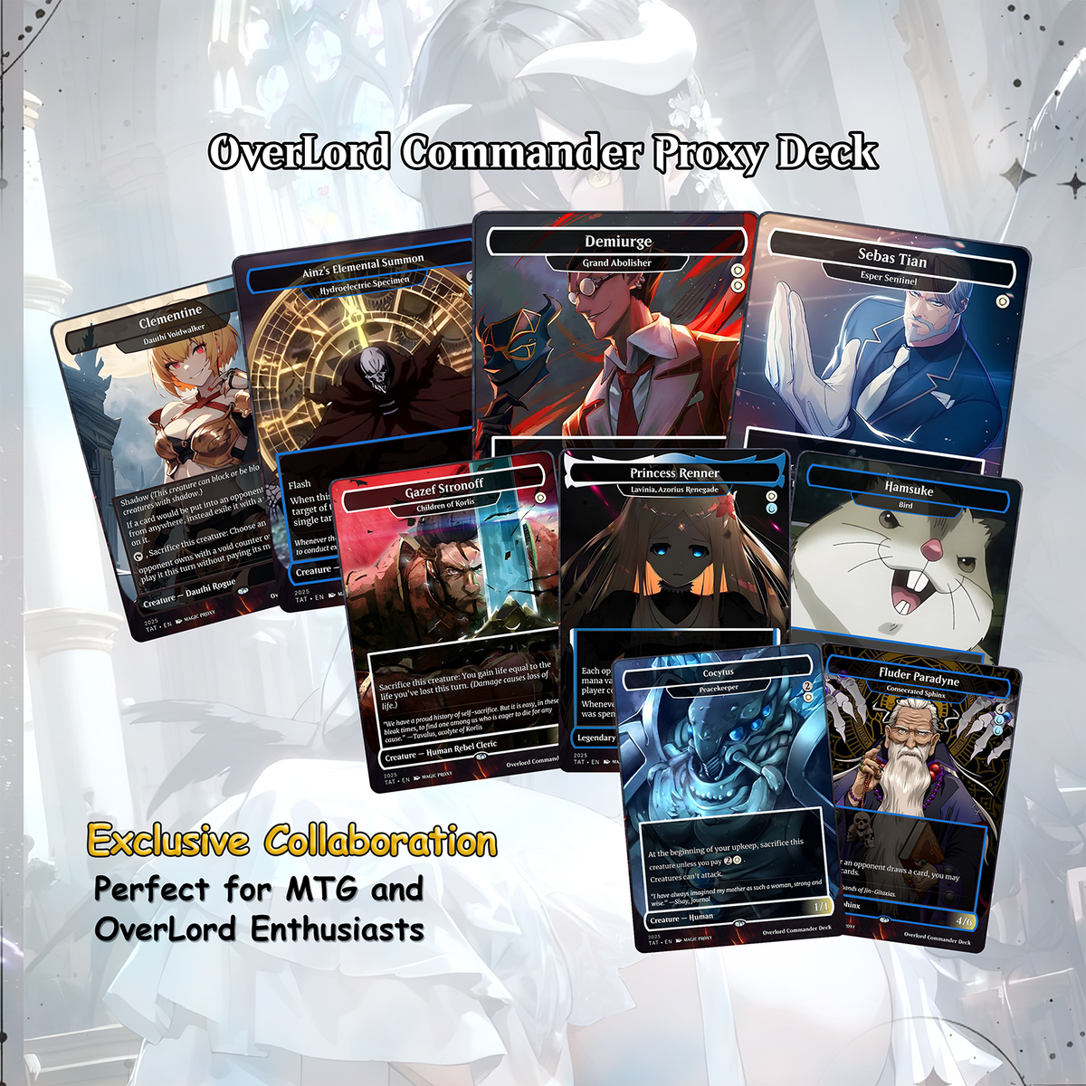 Overlord Commander cEDH Deck - Overlord Commander Magic Commander - Magic Proxy Deck with 160+ Unique Cards - Custom Cards MTG Proxy for Casual Play