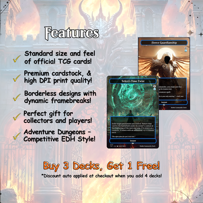 Diablo Commander cEDH Deck - Diablo Commander Magic Commander - Magic Proxy Deck with 170+ Unique Cards - Custom Cards MTG Proxy for Casual Play
