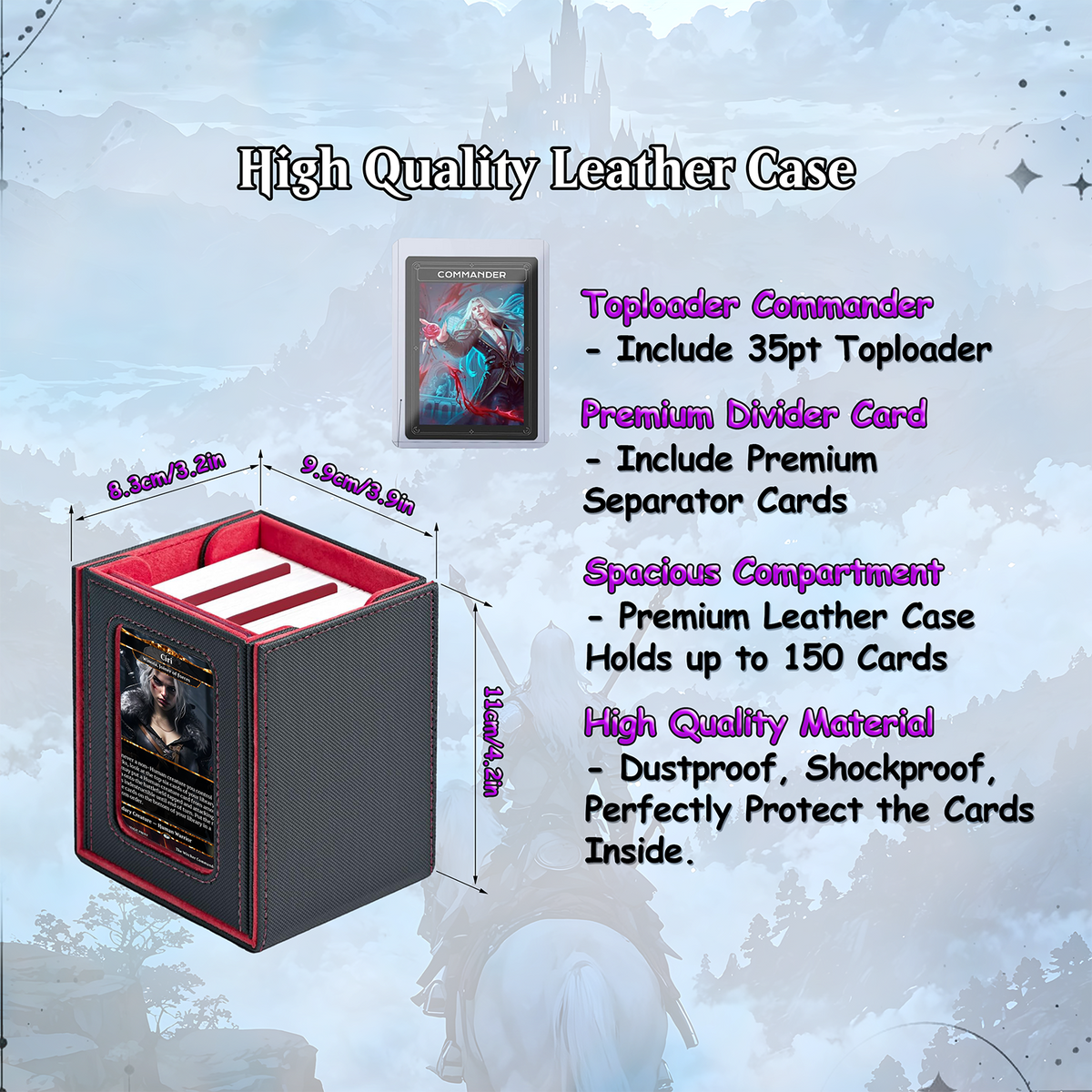 The Witcher Commander cEDH Deck - The Witcher Commander Magic Commander - Magic Proxy Deck with 160+ Unique Cards - Custom Cards MTG Proxy for Casual Play