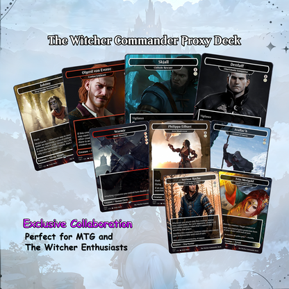 The Witcher Commander cEDH Deck - The Witcher Commander Magic Commander - Magic Proxy Deck with 160+ Unique Cards - Custom Cards MTG Proxy for Casual Play