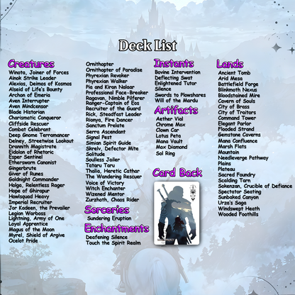 The Witcher Commander cEDH Deck - The Witcher Commander Magic Commander - Magic Proxy Deck with 160+ Unique Cards - Custom Cards MTG Proxy for Casual Play