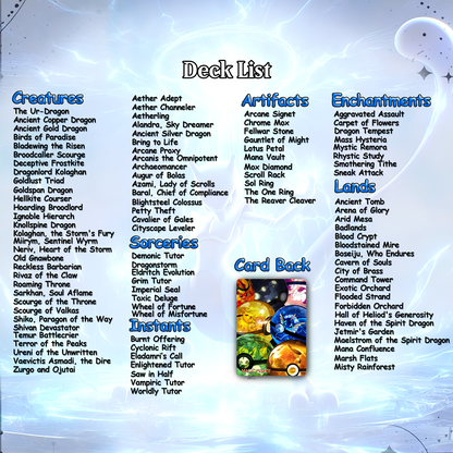 P.o.k.e.m.o.n Commander cEDH Deck - P.o.k.e.m.o.n Commander Magic Commander - Magic Proxy Deck with 160+ Unique Cards - Custom Cards MTG Proxy for Casual Play