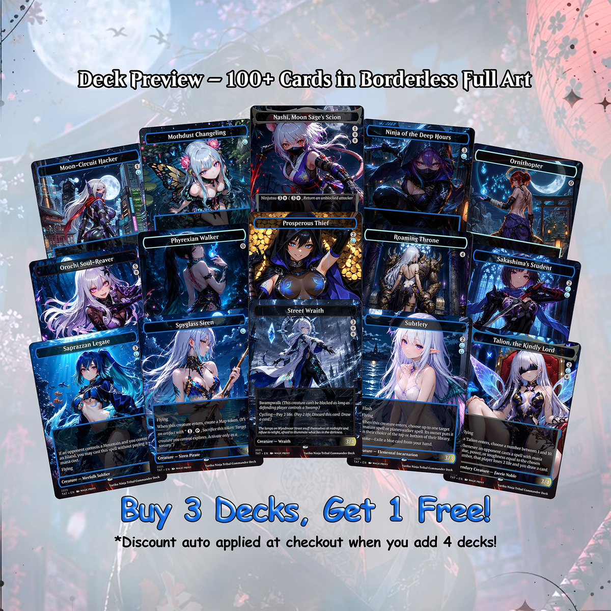 Yuriko Ninja Tribal Commander Proxy Deck | VoidForge Proxy