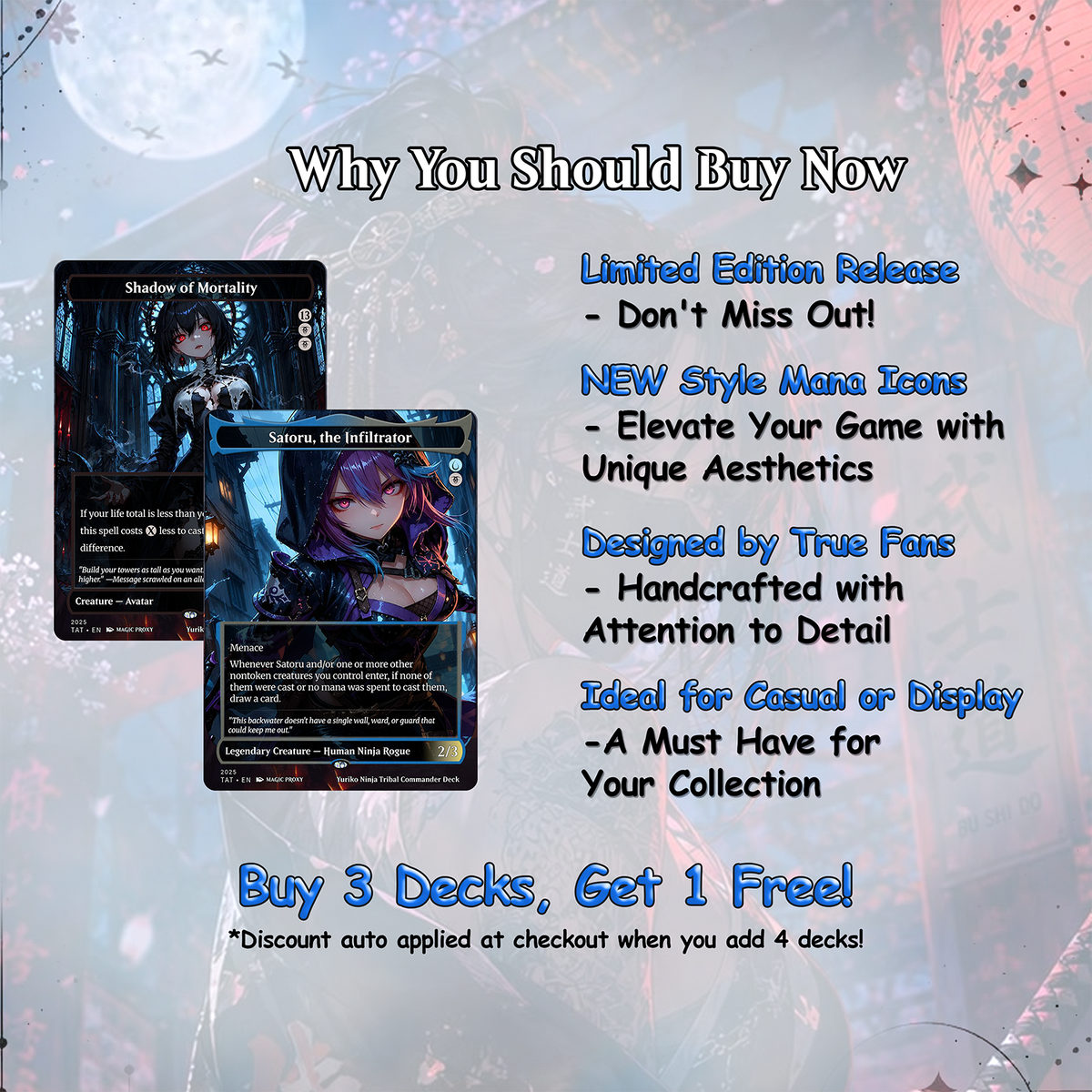 Yuriko Ninja Tribal Commander Proxy Deck | VoidForge Proxy