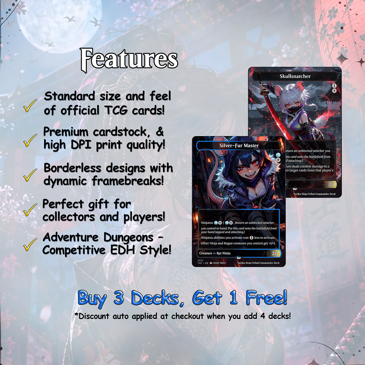 Yuriko Ninja Tribal Commander Proxy Deck | VoidForge Proxy