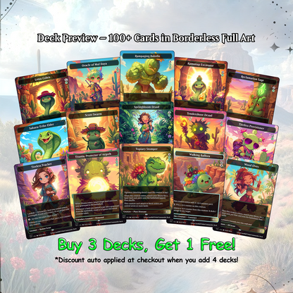 Landfall +1 Counter Proxy Deck 100 Cards + Tokens | Full Commander Deck EDH | VoidForge Proxy