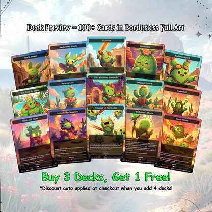 Landfall +1 Counter Proxy Deck 100 Cards + Tokens | Full Commander Deck EDH | VoidForge Proxy