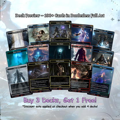 Skyrim Themed cEDH Deck - Skyrim Themed Magic Commander - Magic Proxy Deck with 160+ Unique Cards - Custom Cards MTG Proxy for Casual Play