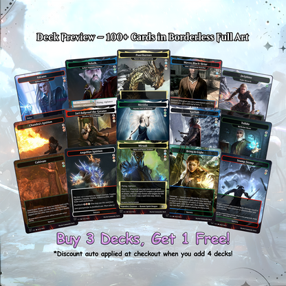 Skyrim Themed cEDH Deck - Skyrim Themed Magic Commander - Magic Proxy Deck with 160+ Unique Cards - Custom Cards MTG Proxy for Casual Play