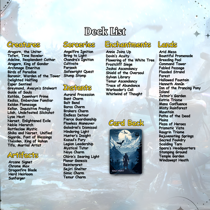 Skyrim Themed cEDH Deck - Skyrim Themed Magic Commander - Magic Proxy Deck with 160+ Unique Cards - Custom Cards MTG Proxy for Casual Play