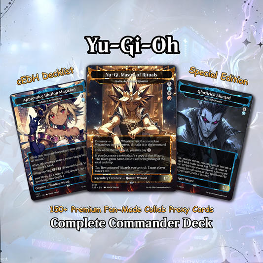 Yu-Gi-Oh! cEDH Deck - Yu-Gi-Oh Magic Commander - Magic Proxy Deck with 150+ Unique Cards - Custom Cards MTG Proxy for Casual Play
