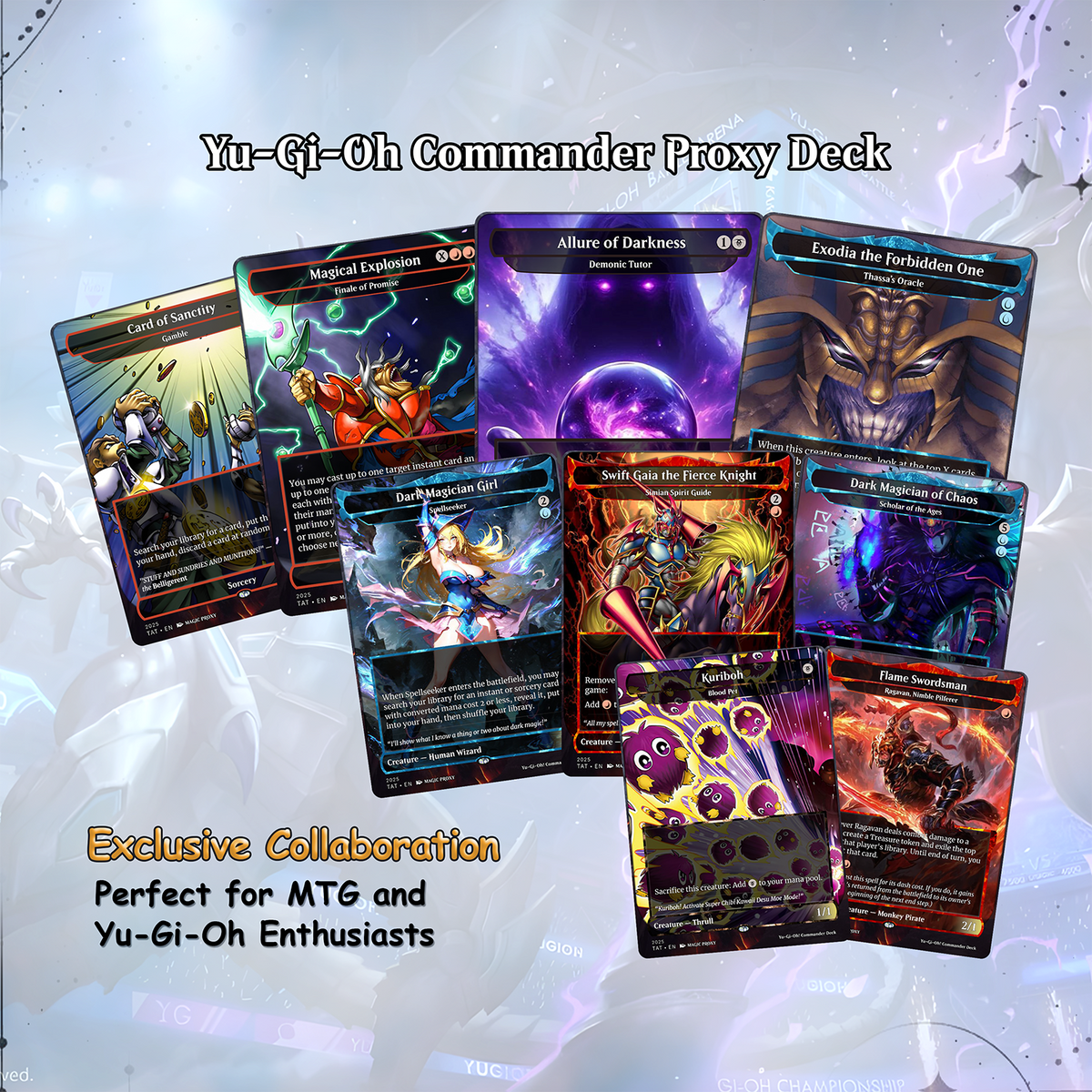 Yu-Gi-Oh! cEDH Deck - Yu-Gi-Oh Magic Commander - Magic Proxy Deck with 150+ Unique Cards - Custom Cards MTG Proxy for Casual Play