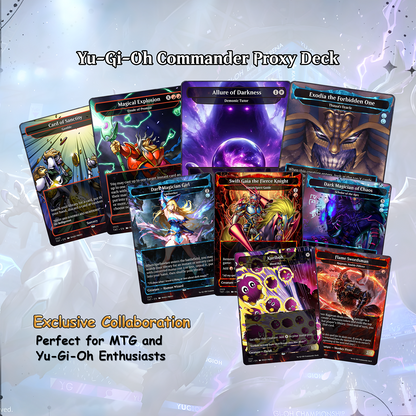 Yu-Gi-Oh! cEDH Deck - Yu-Gi-Oh Magic Commander - Magic Proxy Deck with 150+ Unique Cards - Custom Cards MTG Proxy for Casual Play